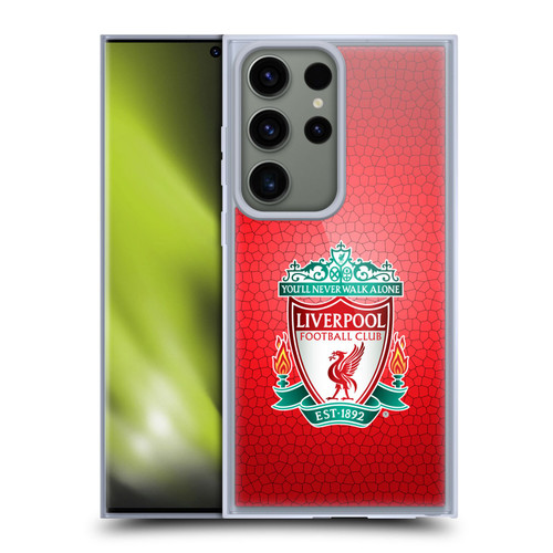 Liverpool Football Club Crest 2 Red Pixel 1 Soft Gel Case for Samsung Galaxy S23 Ultra 5G