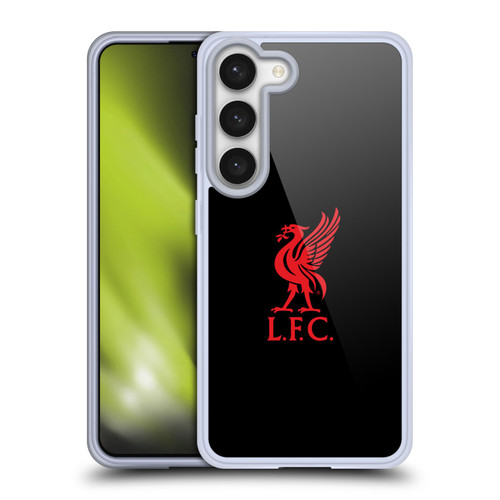 Liverpool Football Club Liver Bird Red Logo On Black Soft Gel Case for Samsung Galaxy S23 5G