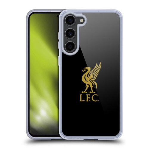 Liverpool Football Club Liver Bird Gold Logo On Black Soft Gel Case for Samsung Galaxy S23+ 5G