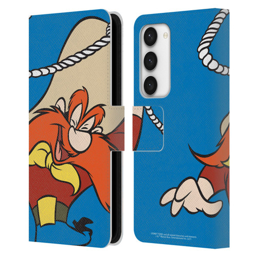 Looney Tunes Characters Yosemite Sam Leather Book Wallet Case Cover For Samsung Galaxy S23 5G
