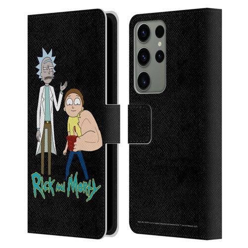 Rick And Morty Season 3 Character Art Rick and Morty Leather Book Wallet Case Cover For Samsung Galaxy S23 Ultra 5G