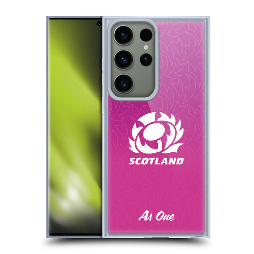 Scotland Rugby Graphics Gradient Pattern Soft Gel Case for Samsung Galaxy S23 Ultra 5G