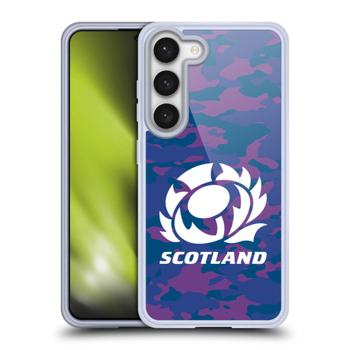 Scotland Rugby Logo 2 Camouflage Soft Gel Case for Samsung Galaxy S23 5G