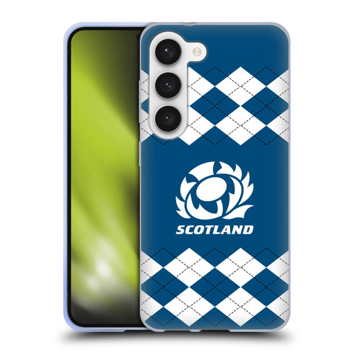 Scotland Rugby Logo 2 Argyle Soft Gel Case for Samsung Galaxy S23 5G