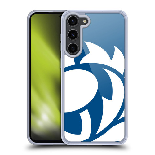 Scotland Rugby Oversized Thistle Saltire Blue Soft Gel Case for Samsung Galaxy S23+ 5G