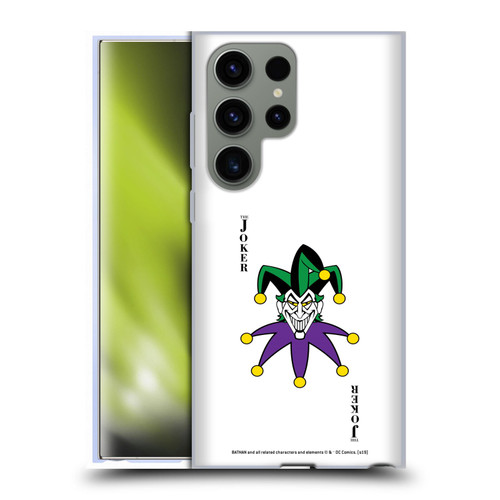 The Joker DC Comics Character Art Card Soft Gel Case for Samsung Galaxy S23 Ultra 5G
