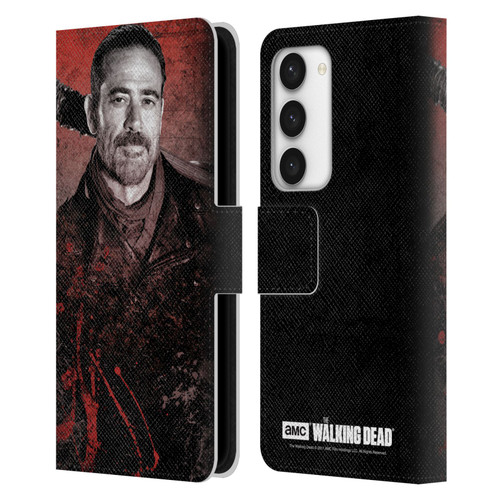 AMC The Walking Dead Negan Lucille 2 Leather Book Wallet Case Cover For Samsung Galaxy S23 5G