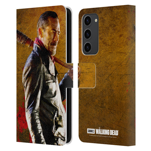 AMC The Walking Dead Negan Lucille 1 Leather Book Wallet Case Cover For Samsung Galaxy S23+ 5G