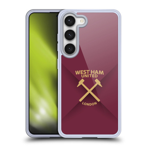 West Ham United FC Hammer Marque Kit Gradient Soft Gel Case for Samsung Galaxy S23 5G