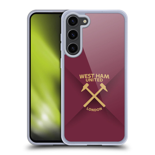 West Ham United FC Hammer Marque Kit Gradient Soft Gel Case for Samsung Galaxy S23+ 5G