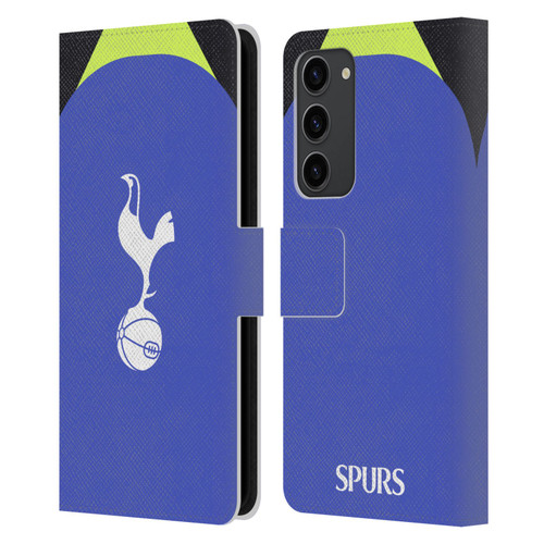 Tottenham Hotspur F.C. 2022/23 Badge Kit Away Leather Book Wallet Case Cover For Samsung Galaxy S23+ 5G