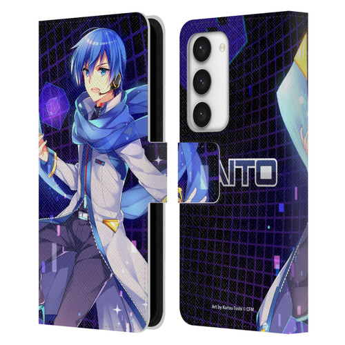 Hatsune Miku Characters Kaito Leather Book Wallet Case Cover For Samsung Galaxy S23 5G