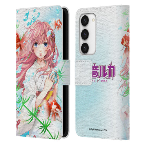 Hatsune Miku Characters Megurine Luka Leather Book Wallet Case Cover For Samsung Galaxy S23 5G