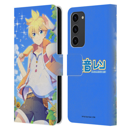 Hatsune Miku Characters Kagamine Len Leather Book Wallet Case Cover For Samsung Galaxy S23+ 5G