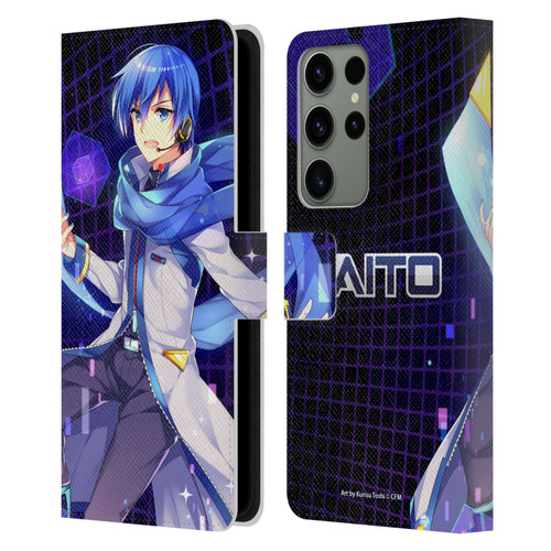 Hatsune Miku Characters Kaito Leather Book Wallet Case Cover For Samsung Galaxy S23 Ultra 5G