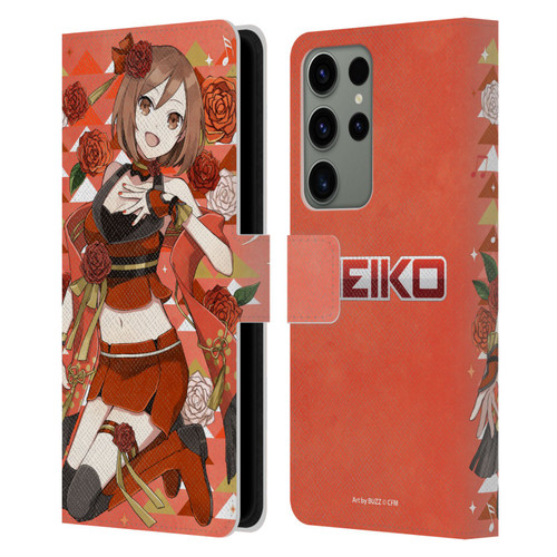 Hatsune Miku Characters Meiko Leather Book Wallet Case Cover For Samsung Galaxy S23 Ultra 5G