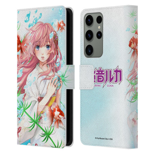 Hatsune Miku Characters Megurine Luka Leather Book Wallet Case Cover For Samsung Galaxy S23 Ultra 5G