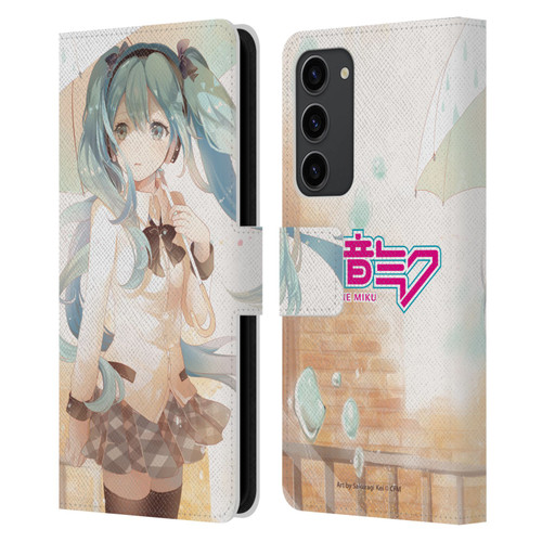 Hatsune Miku Graphics Rain Leather Book Wallet Case Cover For Samsung Galaxy S23+ 5G