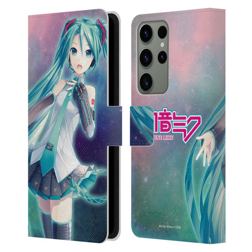 Hatsune Miku Graphics Nebula Leather Book Wallet Case Cover For Samsung Galaxy S23 Ultra 5G