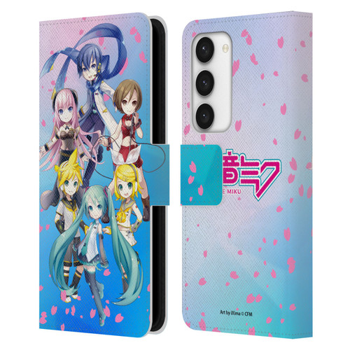 Hatsune Miku Virtual Singers Sakura Leather Book Wallet Case Cover For Samsung Galaxy S23 5G