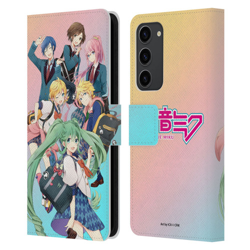 Hatsune Miku Virtual Singers High School Leather Book Wallet Case Cover For Samsung Galaxy S23+ 5G