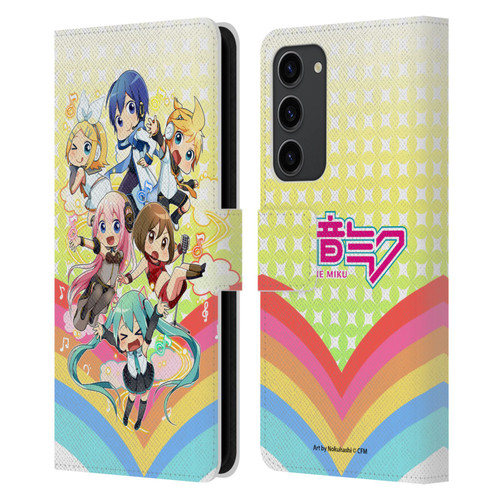 Hatsune Miku Virtual Singers Rainbow Leather Book Wallet Case Cover For Samsung Galaxy S23+ 5G