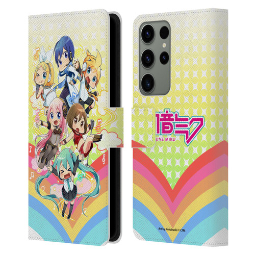 Hatsune Miku Virtual Singers Rainbow Leather Book Wallet Case Cover For Samsung Galaxy S23 Ultra 5G