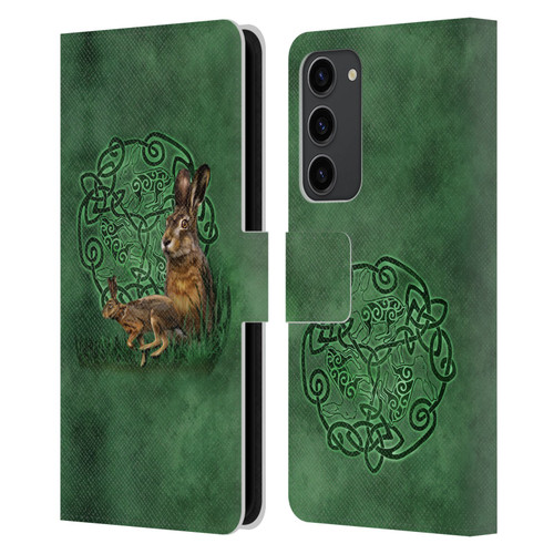 Brigid Ashwood Celtic Wisdom 2 Hare Leather Book Wallet Case Cover For Samsung Galaxy S23+ 5G