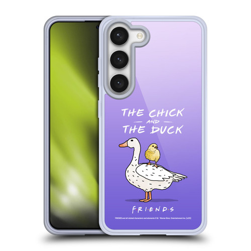 Friends TV Show Key Art Chick And Duck Soft Gel Case for Samsung Galaxy S23 5G