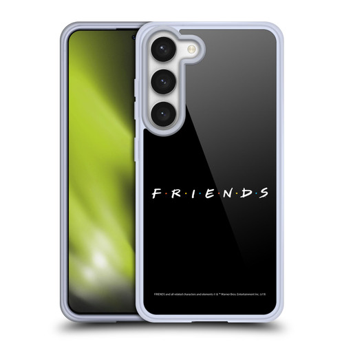Friends TV Show Logos Black Soft Gel Case for Samsung Galaxy S23 5G