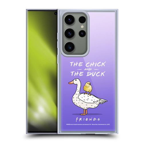 Friends TV Show Key Art Chick And Duck Soft Gel Case for Samsung Galaxy S23 Ultra 5G