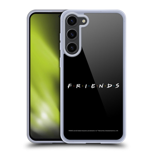 Friends TV Show Logos Black Soft Gel Case for Samsung Galaxy S23+ 5G