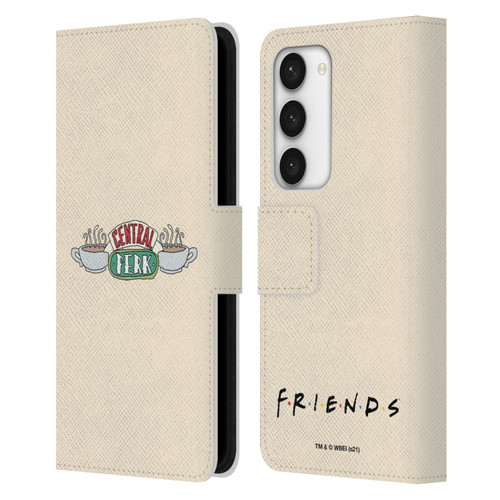 Friends TV Show Iconic Central Perk Leather Book Wallet Case Cover For Samsung Galaxy S23 5G