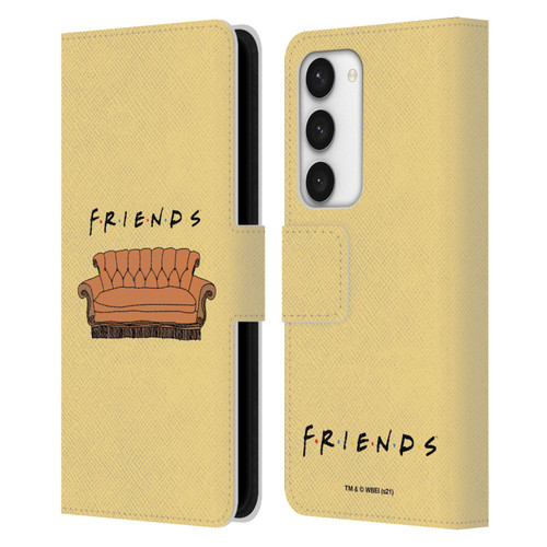 Friends TV Show Iconic Couch Leather Book Wallet Case Cover For Samsung Galaxy S23 5G