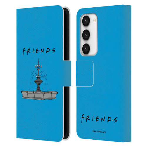 Friends TV Show Iconic Fountain Leather Book Wallet Case Cover For Samsung Galaxy S23 5G