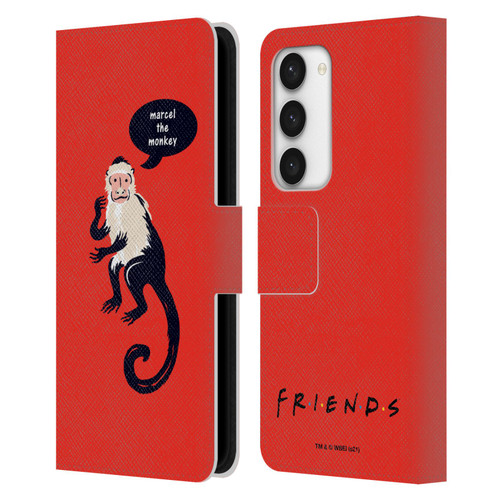 Friends TV Show Iconic Marcel The Monkey Leather Book Wallet Case Cover For Samsung Galaxy S23 5G
