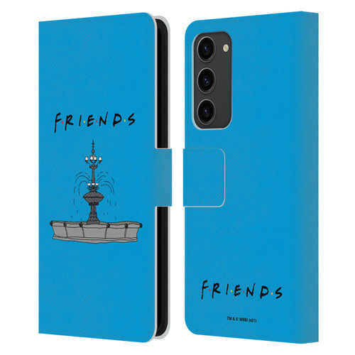 Friends TV Show Iconic Fountain Leather Book Wallet Case Cover For Samsung Galaxy S23+ 5G