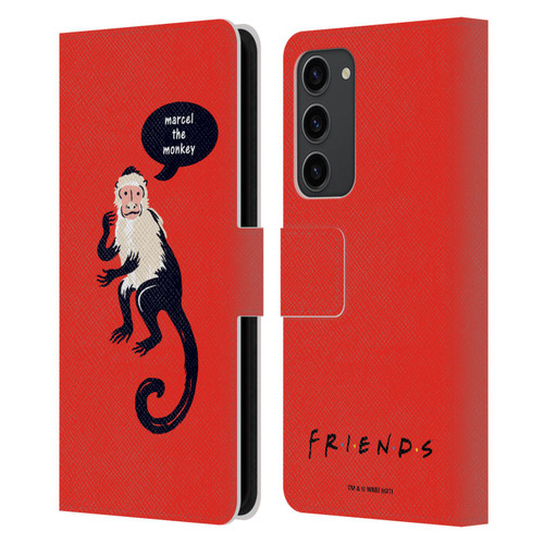 Friends TV Show Iconic Marcel The Monkey Leather Book Wallet Case Cover For Samsung Galaxy S23+ 5G