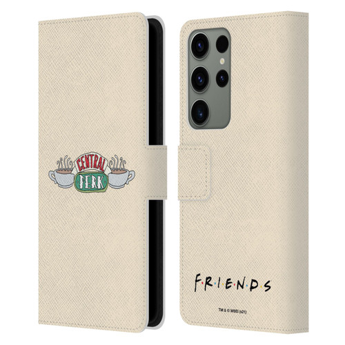 Friends TV Show Iconic Central Perk Leather Book Wallet Case Cover For Samsung Galaxy S23 Ultra 5G