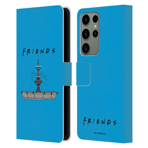 Friends TV Show Iconic Fountain Leather Book Wallet Case Cover For Samsung Galaxy S23 Ultra 5G