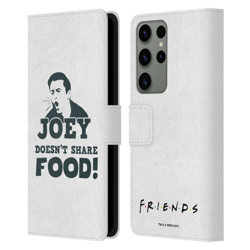 Friends TV Show Quotes Joey Food Leather Book Wallet Case Cover For Samsung Galaxy S23 Ultra 5G