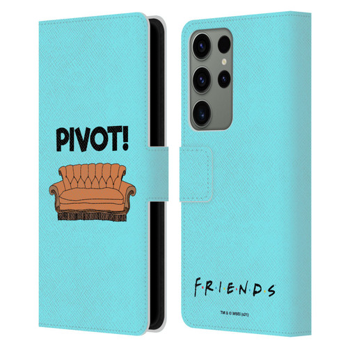 Friends TV Show Quotes Pivot Leather Book Wallet Case Cover For Samsung Galaxy S23 Ultra 5G