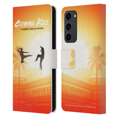 Cobra Kai Graphics Karate Kid Saga Leather Book Wallet Case Cover For Samsung Galaxy S23+ 5G