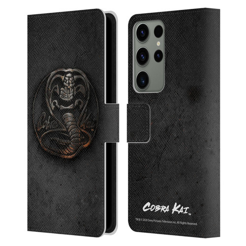 Cobra Kai Graphics Metal Logo Leather Book Wallet Case Cover For Samsung Galaxy S23 Ultra 5G