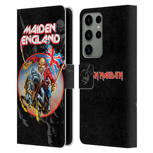 Iron Maiden Tours England Leather Book Wallet Case Cover For Samsung Galaxy S23 Ultra 5G