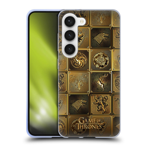 HBO Game of Thrones Golden Sigils All Houses Soft Gel Case for Samsung Galaxy S23 5G