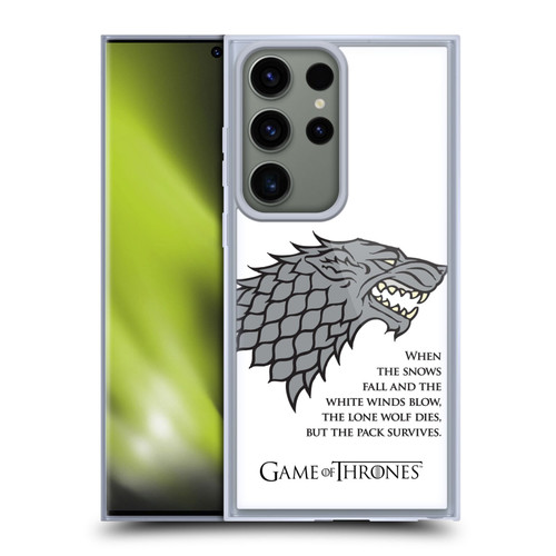 HBO Game of Thrones Graphics White Winds Soft Gel Case for Samsung Galaxy S23 Ultra 5G