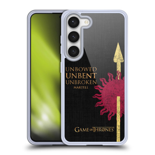 HBO Game of Thrones House Mottos Martell Soft Gel Case for Samsung Galaxy S23 5G