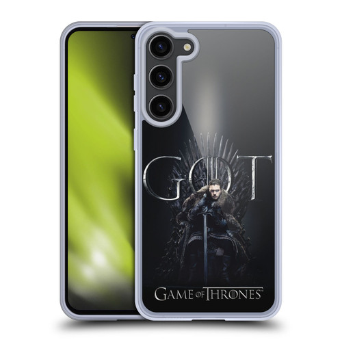 HBO Game of Thrones Season 8 For The Throne 1 Jon Snow Soft Gel Case for Samsung Galaxy S23+ 5G