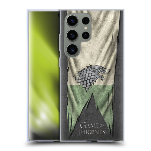 HBO Game of Thrones Sigil Flags Stark Soft Gel Case for Samsung Galaxy S23 Ultra 5G